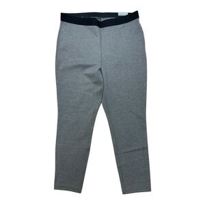 NWT Talbots Soho Ankle Pants Size 14P Gray Pull On High Rise Classic Stretch